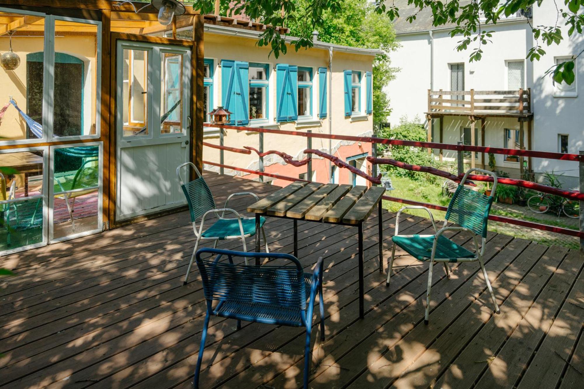 The Upholstery Tinyhouse Deluxe Eco Chalet Kreativ Citynah Κέμνιτς Εξωτερικό φωτογραφία